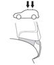 Монтажний комплект Thule 1510 для Honda Pilot (mkI-mkII) 2002-2015; Ridgeline (mkI) 2006-2016 (TH 141510) - изображение 2