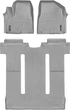Килимки Weathertech Grey для Kia Carnival (mkIII) 2014-2021 (2 ряд - Slide-N-Stow)(без розважальної системою ззаду)(1-2-3 ряд) (WT 467091-467094) - изображение 1