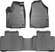 Килимки Weathertech Black для Acura MDX (mkIII) 2013-2020 (не гібрид)(1-2 ряд) (WT 445761-445762) - изображение 1