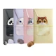 Блокнот Nimmy обкладинка з PU шкіри Hand Book Combination 3 кишені з внутрішньої сторони для банківських карток або візиток Panda Black - зображення 2