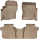 Килимки Weathertech Beige для Nissan Navara (D40) 2004-2008; Suzuki Equator (mkI) 2008-2012 (double cab)(без Rockford System)(1 кріплення) (WT 450471-450473) - изображение 1
