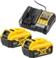 Набор из двух инструментов бесщеточных DeWalt 18 В XR Li-lon 5 А⋅ч кейс 2 аккумулятора и зарядное устройство (DCK2026P2T) - изображение 9