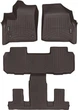 Килимки Weathertech Choco для Buick Enclave (mkII) 2017-2024 (1-2-3 ряд) (WT 4712691-4712282) - изображение 1