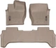 Килимки Weathertech Beige для Land Rover Range Rover (mkIV)(L405) 2012-2017 (без консолі на 2 ряду) (WT 454801-454803) - изображение 1