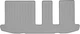 Килимки Weathertech Grey для Nissan Pathfinder (R52) 2012-2020; Infiniti JX (mkI) 2012-2013 / QX60 (mkI) 2013-2020 (3 ряд) (WT 464453) - изображение 1