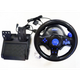 Игровой руль для ПК Usams Vibration Steering wheel руль с педалями и коробкой передач для компьютера PC/PS3/PS2 - изображение 9