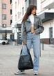 Женская сумка Sambag HOBO BLISS Черная 34 х 31 х 12 см (53453070) - изображение 8