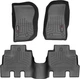 Килимки Weathertech Black для Jeep Wrangler Unlimited (JK) 2014-2018 (5-дв.) (WT 445731-445732) - изображение 1