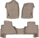 Килимки Weathertech Beige для Cadillac Escalade (mkIV) 2014-2019 (1-2 ряд) (WT 456071-456952) - изображение 1