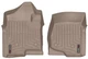 Килимки Weathertech Beige для Chevrolet Silverado (extended & double cab)(mkII)(4x4 with shifter)(1 row) 2007-2014 (WT 4513061) - зображення 1