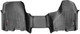Килимки Weathertech Black для Dodge Ram (mkIV) 2012-2018 (Crew Cab)(без важеля 4x4)(з короткою консоллю)(4 кріпильні гачки)(1 ряд) (WT 444771) - изображение 1