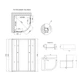 Lidz Latwa SC90x90.SAT.MID.FR Душевая кабина полукруглая, стекло Frost 4 мм + Lidz Душевой поддон KAPIELKA ST90x90x26, с панелью - изображение 2