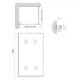 Душова перегородка Qtap Walk-In Standard BLM201.C8 100х200 см, скло Clear 8 мм, покриття CalcLess - зображення 2