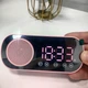 SmartClock Mirror BT — Дзеркальний годинник-колонка з Bluetooth і будильником рожевий Z7 - зображення 1