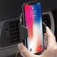 Автомобильный держатель для телефона Smart Sensor C9 с функцией беспроводной зарядки QI + ИК датчик обнаружения телефона Черный - изображение 9