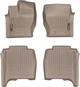 Килимки Weathertech Beige для Land Rover Range Rover (mkIV)(L405)(long) 2014-2017 (з консоллю на 2 ряду) (WT 454801-454805) - изображение 1