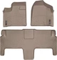 Килимки Weathertech Beige для Chrysler Town & Country (mkV); Dodge Grand Caravan (mkV); Lancia Voyager (mkI) 2007-2011 (2 ряд - два Swivel & Go сидіння)(1-2 ряд) (WT 451411-451412) - изображение 1