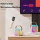 Портативна колонка K12 Mini RGB з 2-ма мікрофонами (9*9*7 см) бежева - зображення 14