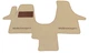 Двошарові килимки Sotra Premium Beige для Volkswagen Transporter / Caravelle / Multivan (T5-T6)(1 ряд - 1+1)(4 кліпси)(1 ряд) 2003-2024 (ST 90148-CH-Beige) - изображение 1