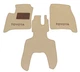 Двошарові килимки Sotra Premium Beige для Toyota Avensis Verso (mkII)(1 ряд) 2001-2009 АКПП (ST 90236-CH-Beige) - изображение 1
