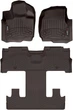 Килимки Weathertech Choco для Ford Expedition Max (mkIV) 2021-2024 (2 ряд - 2 місця)(1-2-3 ряд) (WT 4716651-4716655) - изображение 1