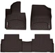 Килимки Weathertech Choco для Hyundai Santa Fe (mkIV) 2020-2023 (гібрид/PHEV)(1-2 ряд) (WT 4716771-4716772) - изображение 1