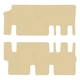 Двошарові килимки Sotra Premium Beige для Volkswagen Caravelle (T5-T6)(одні розсувні двері)(2-3 ряд) 2003-2024 (ST 90540-PR-Beige) - изображение 1