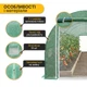 Садова теплиця парник LEOBRO посилена Garden 24м2 Green Mosquito Door (LB-G125-GRN) - зображення 4