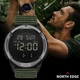 Мужские цифровые часы NORTH EDGE TERRAX Green спортивные, водонепроницаемые 50 м, с подсветкой и секундомером - изображение 3