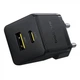 Мережевий зарядний пристрій Baseus Palm Fast Charger Type-C+USB 20W With Cable Type-C to Type-C Black (P10111608113-01) - зображення 2