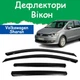 Дефлекторы боковых окон Volkswagen Sharan II Фольксваген Шаран 2 2010- ветровики - изображение 1