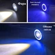 LED фара-прожектор Avtoaks с кольцевой подсветкой синего цвета "Ангельские глазки" 1 шт. - изображение 5