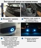 LED фара-прожектор Avtoaks с кольцевой подсветкой синего цвета "Ангельские глазки" 1 шт. - изображение 11