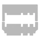 Двошарові килимки Sotra Premium Grey для Ford Tourneo Custom (mkI)(дві зсувні двері)(2-3 ряд) 2012-2021 (ST 90749-PR-Grey) - зображення 1