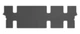Двошарові килимки Sotra Premium Grey для Citroen Jumpy (mkII); Peugeot Expert (mkII); Fiat Scudo (mkII); Toyota ProAce (mkI)(3 ряд) 2006-2016 (ST 90758-CH-Grey) - изображение 1