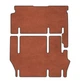 Двошарові килимки Sotra Premium Terracotta для Mercedes-Benz V-Class (W447)(1 зсувні двері)(2 ряд - 2+1)(3 ряд - 2+1)(без підсвічуванням ніг)(2-3 ряд) 2014→ (ST 90807-CH-Terra) - изображение 1