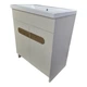 Пластиковая тумба The MIX Бостон с покрытием HPL 3243 velur 70 см - изображение 1