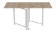 Стол-книжка трансформер Орион 2 Ferrum-decor 750x1520x730 Белый металл ДСП Дуб Сан-Марино 16 мм (ORI209) - изображение 4