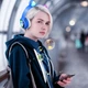 Наушники беспроводные Cat Ear VZV-24M Bluetooth с разноцветной LED подсветкой и кошачьими ушками Синие - изображение 4