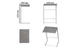 Столик приставной Терри Ferrum-decor 650x440x330 Белый металл ДСП Бетон 16 мм (TERR014) - изображение 4