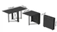 Стіл-книга трансформер Оріон 2 Ferrum-decor 750x1520x730 Чорний метал ДСП Сосна Кембра 16 мм (ORI203) - зображення 2