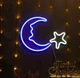 Настенная неоновая вывеска светильник ночник Месяц со Звездой 39*28 см Angel - изображение 7