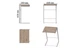 Столик приставной Терри Ferrum-decor 650x440x330 Белый металл ДСП Дуб Сан-Марино 16 мм (TERR009) - изображение 4