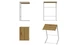 Столик приставной Терри Ferrum-decor 650x440x330 Белый металл ДСП Дуб Артизан 16 мм (TERR013) - изображение 1