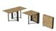 Стіл-книга трансформер Оріон 2 Ferrum-decor 750x1520x730 Чорний метал ДСП Дуб Артизан 16 мм (ORI206) - зображення 1
