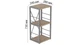 Этажерка Ferrum-decor Конект 73x34x28 см Дуб Сан-Марино (XK00266) - изображение 2
