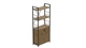 Этажерка 3/60 Ferrum-decor Серии Конект с тумбой 144x60x28 Черный ДСП Дуб Артизан (FD1026) - изображение 1