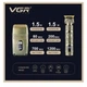 Аккумуляторный триммер + шейвер для бритья VGR V-649 Gold - изображение 3