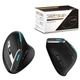 Вертикальная мышь беспроводная Zelotes F-36 с аккумулятором и RGB подсветкой 2,4G+Bluetooth Black - изображение 7