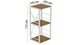 Этажерка Ferrum-decor Конект 73x34x28 см Дуб Артизан (XK00261) - изображение 3